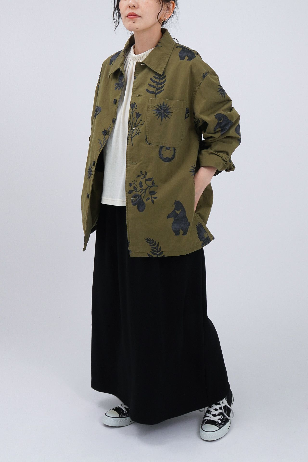 KHAKI/model:158cm