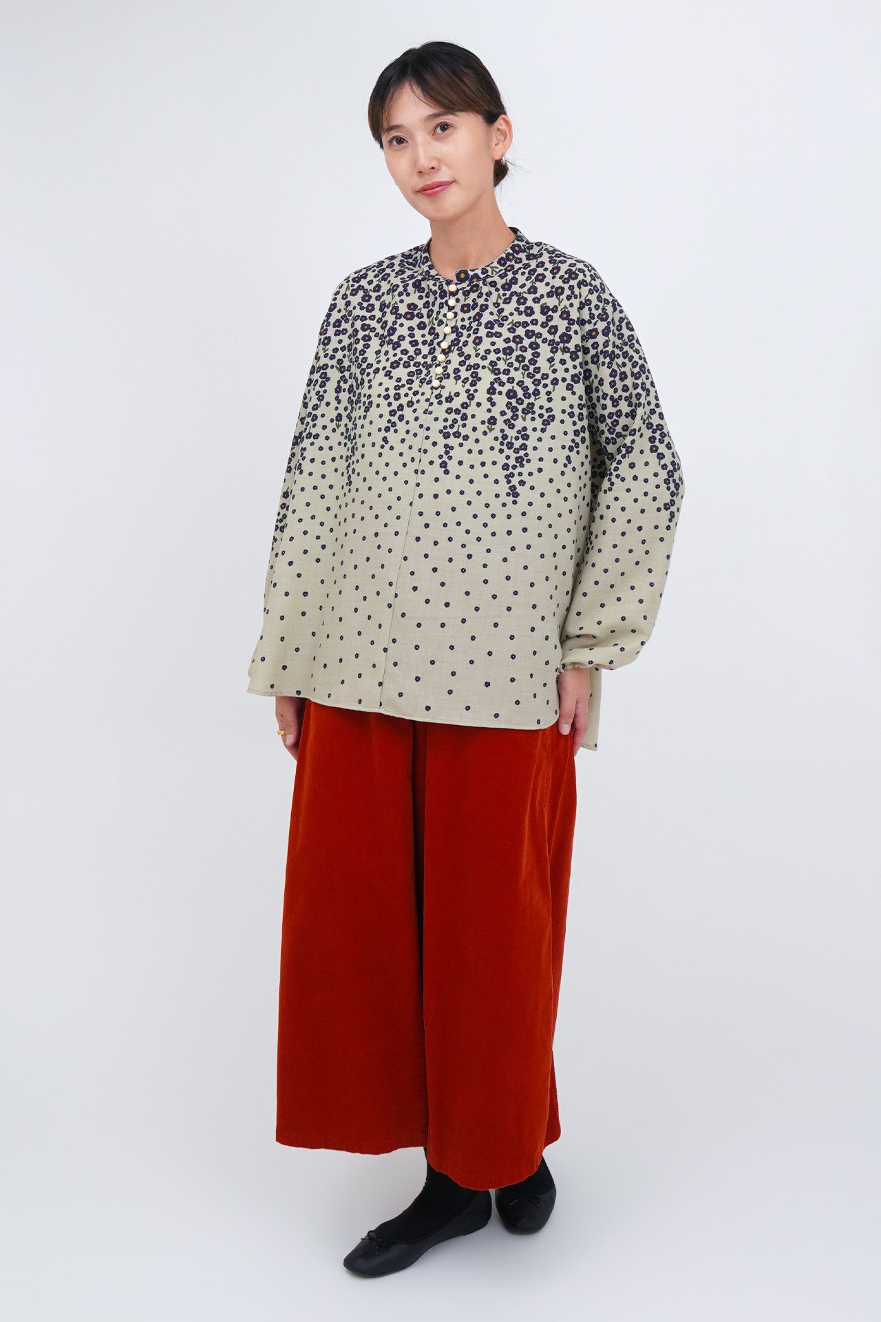 マーブルシュッド☆25SSブラウス marble SUD マーブルシュッド Shirakawagoパフブラウス(25SS