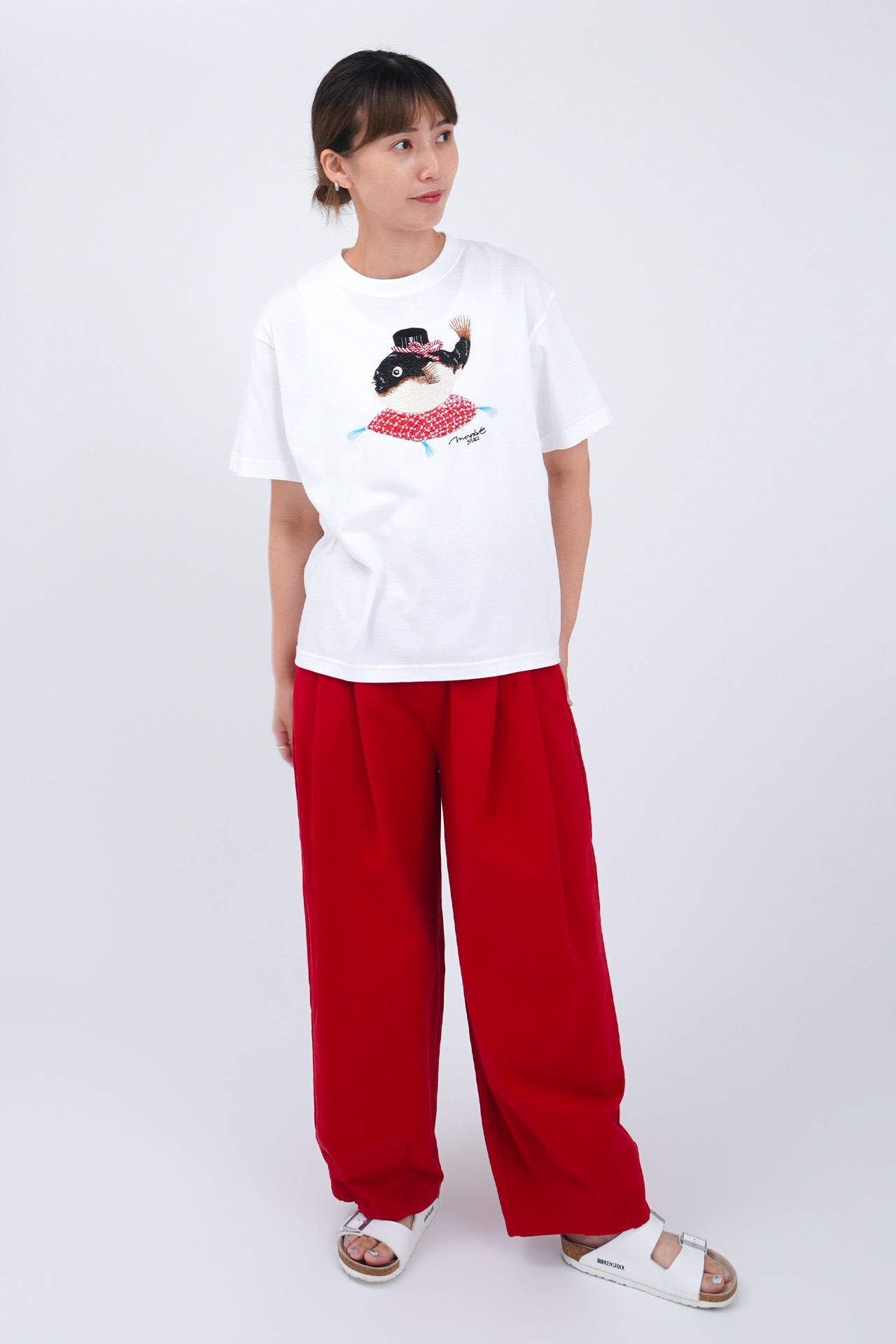 WHITE/model:168cm(Mサイズ着用)