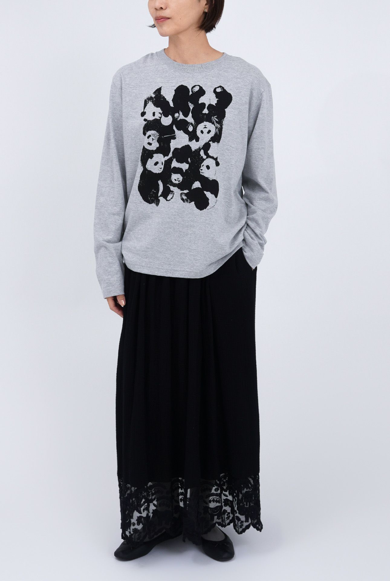GREY/model:161cm
