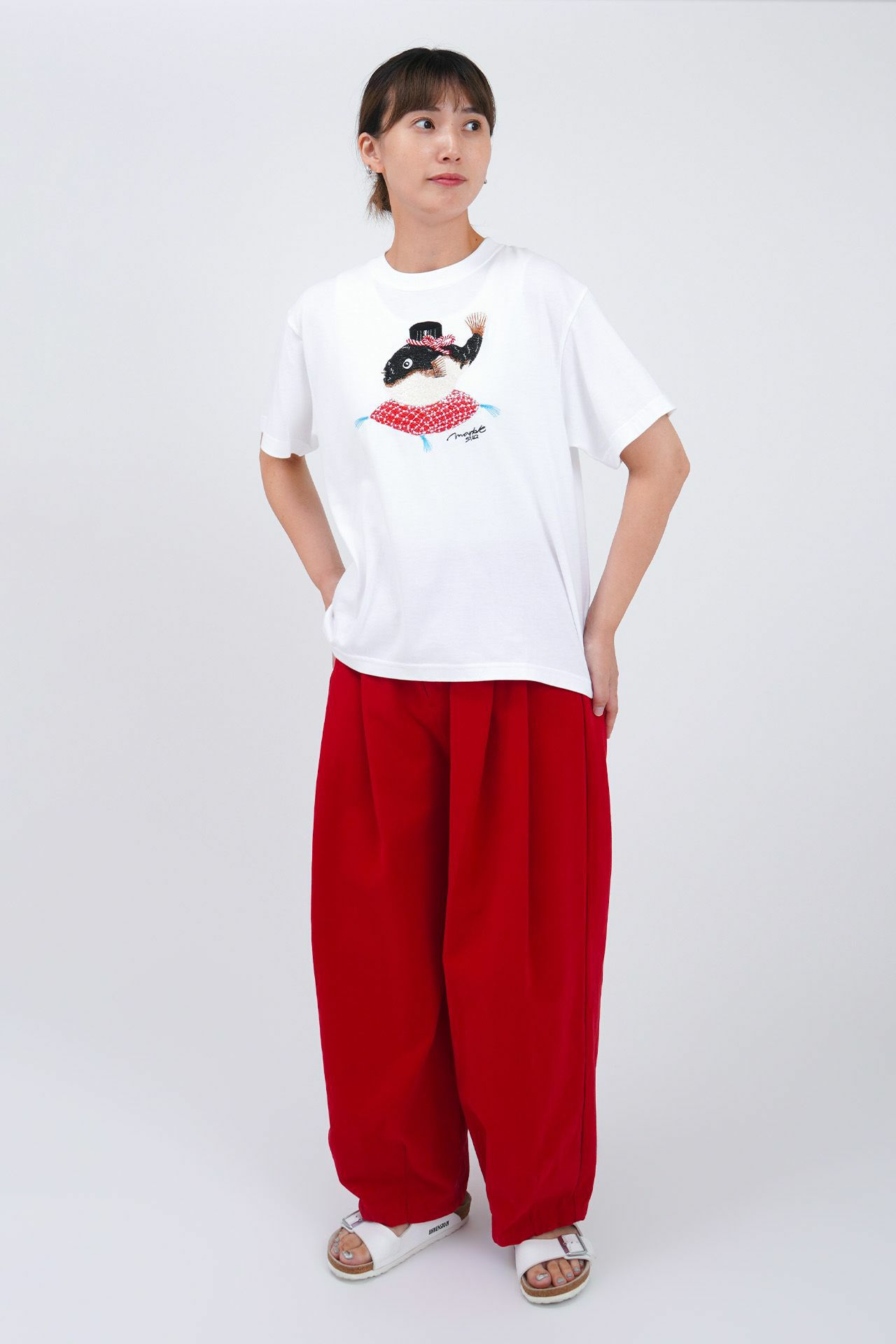 WHITE/model168cm(Mサイズ着用）