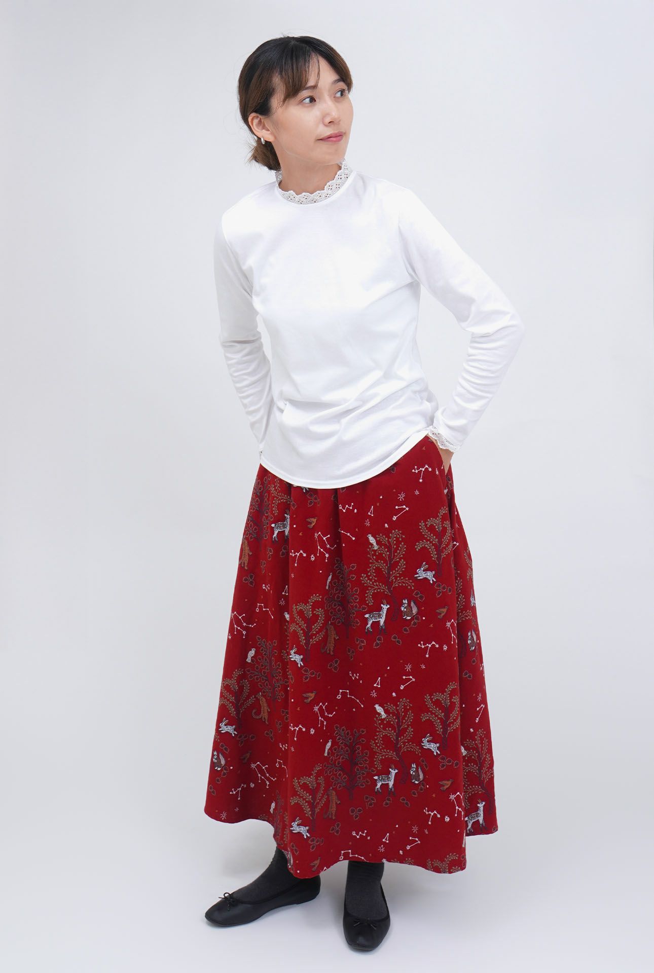 WHITE/model:168cm