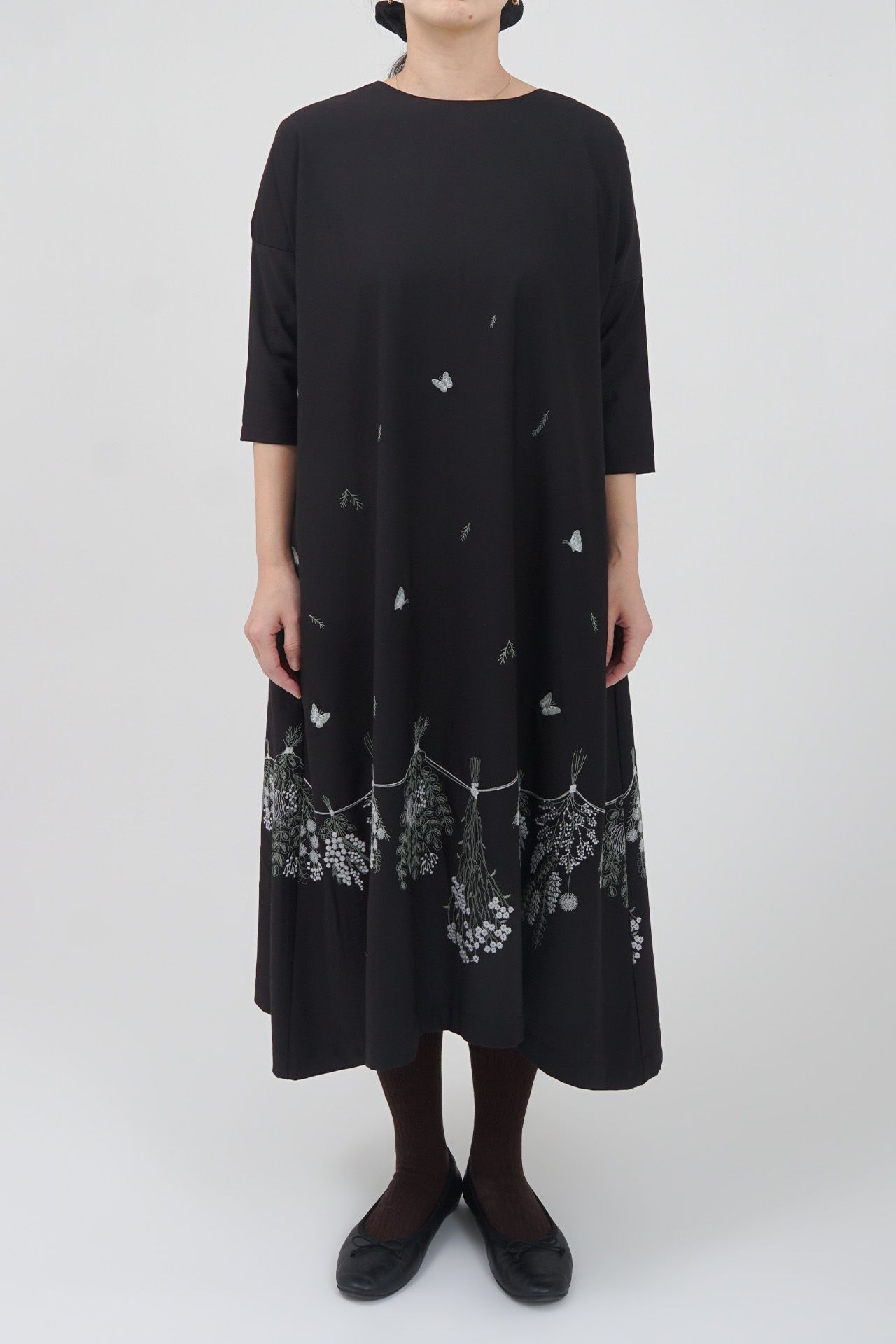 マーブルシュッド　EMB Christrose 2wayワンピース EMB swag(TR) Backタックワンピース | marble SUD(マーブルシュッド