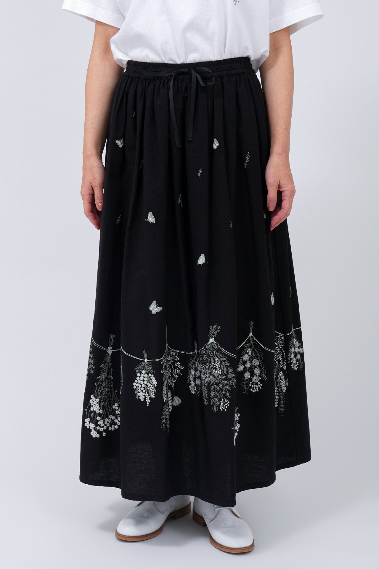 EMB swag(綿) ギャザースカート | marble SUD(マーブルシュッド)公式通販