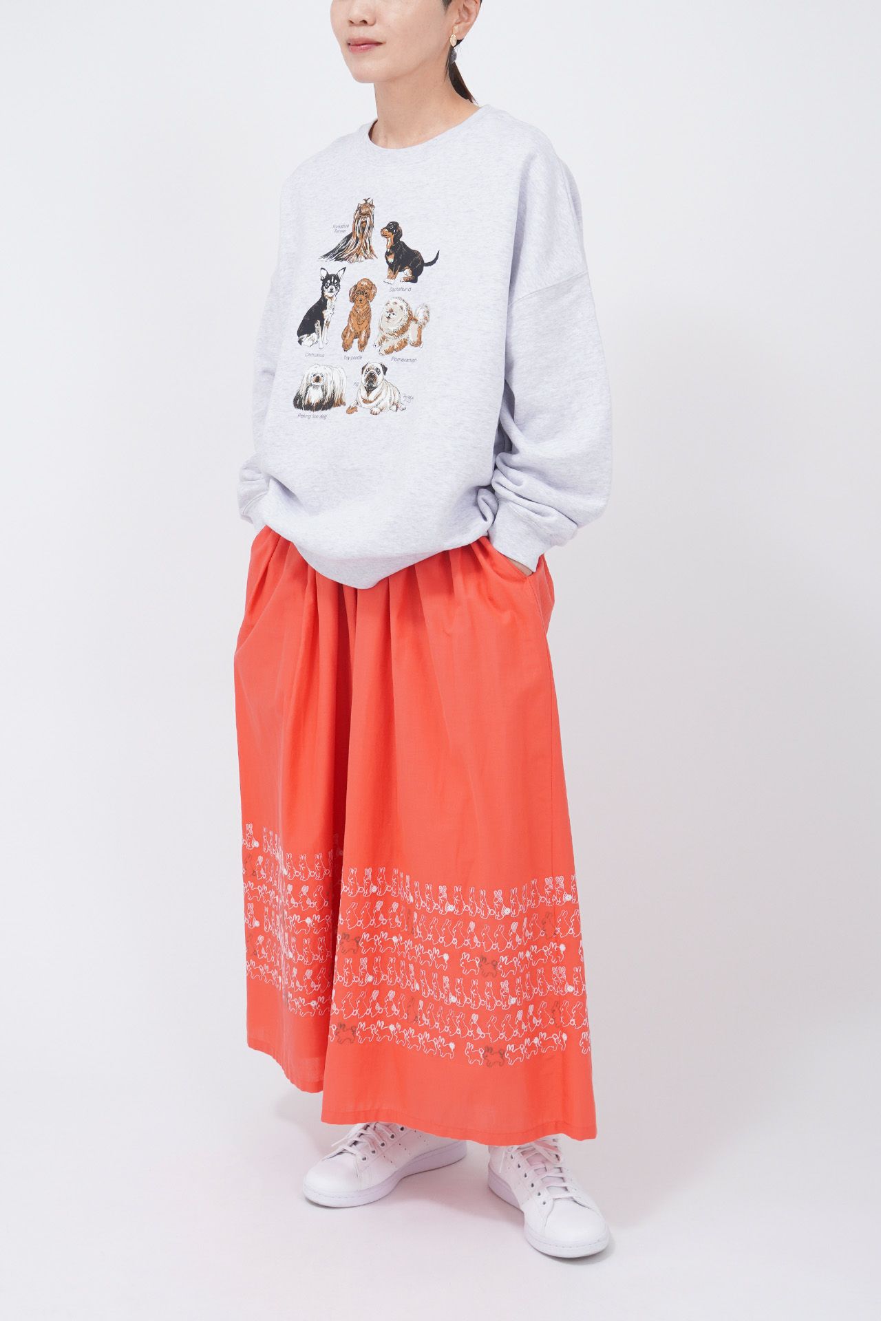 marble sud MIZBASHO TUCK ハカマパンツ うさぎLOTS ハカマパンツ | marble SUD(マーブルシュッド)公式通販