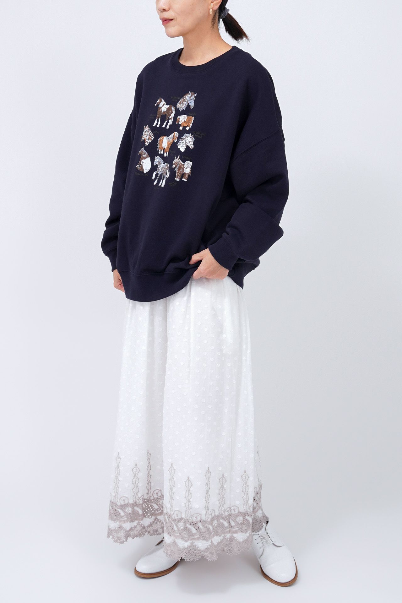 WHITE/model:161cm