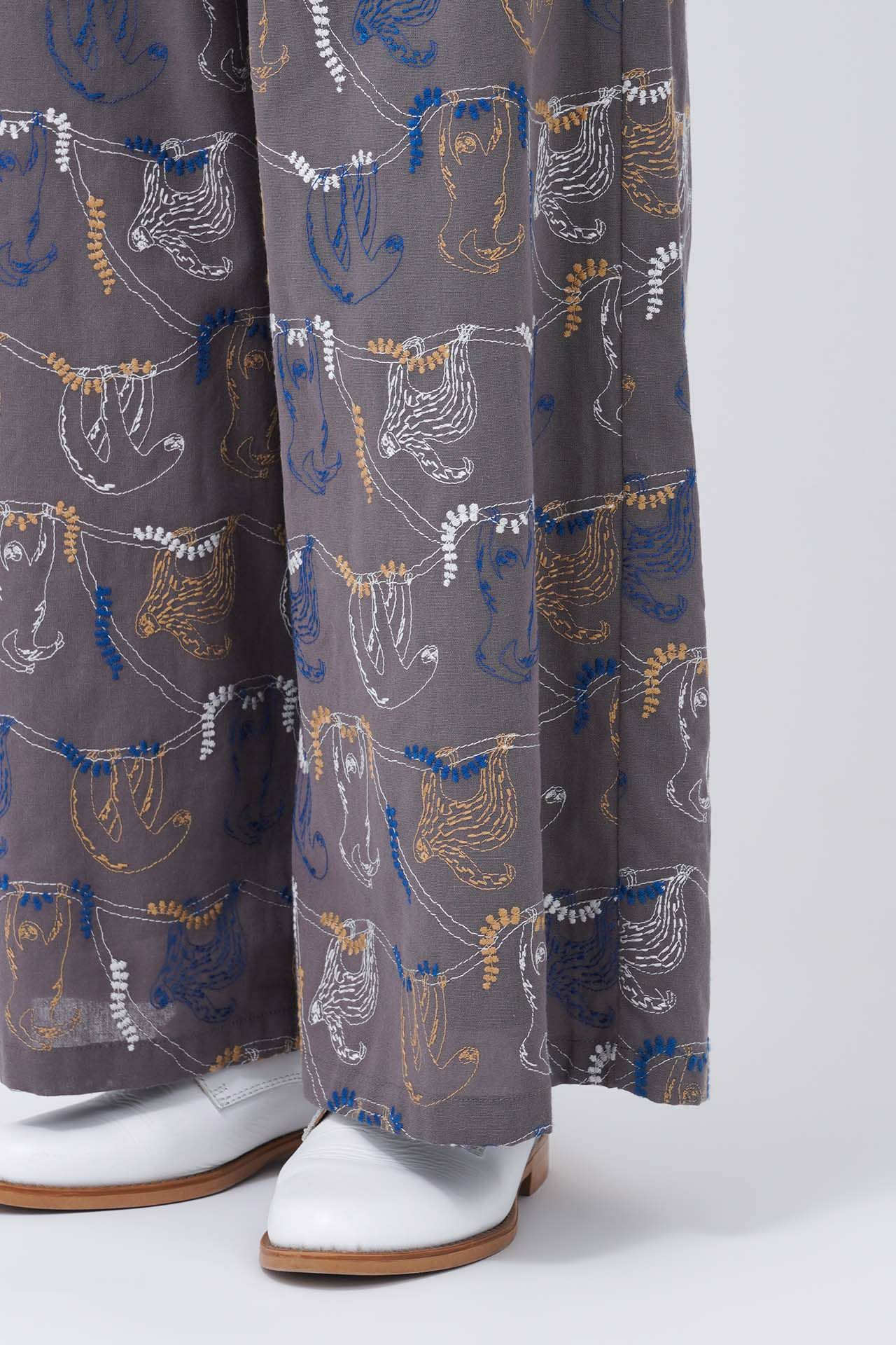 EMBナマケモノ ワイドパンツ | marble SUD(マーブルシュッド)公式通販