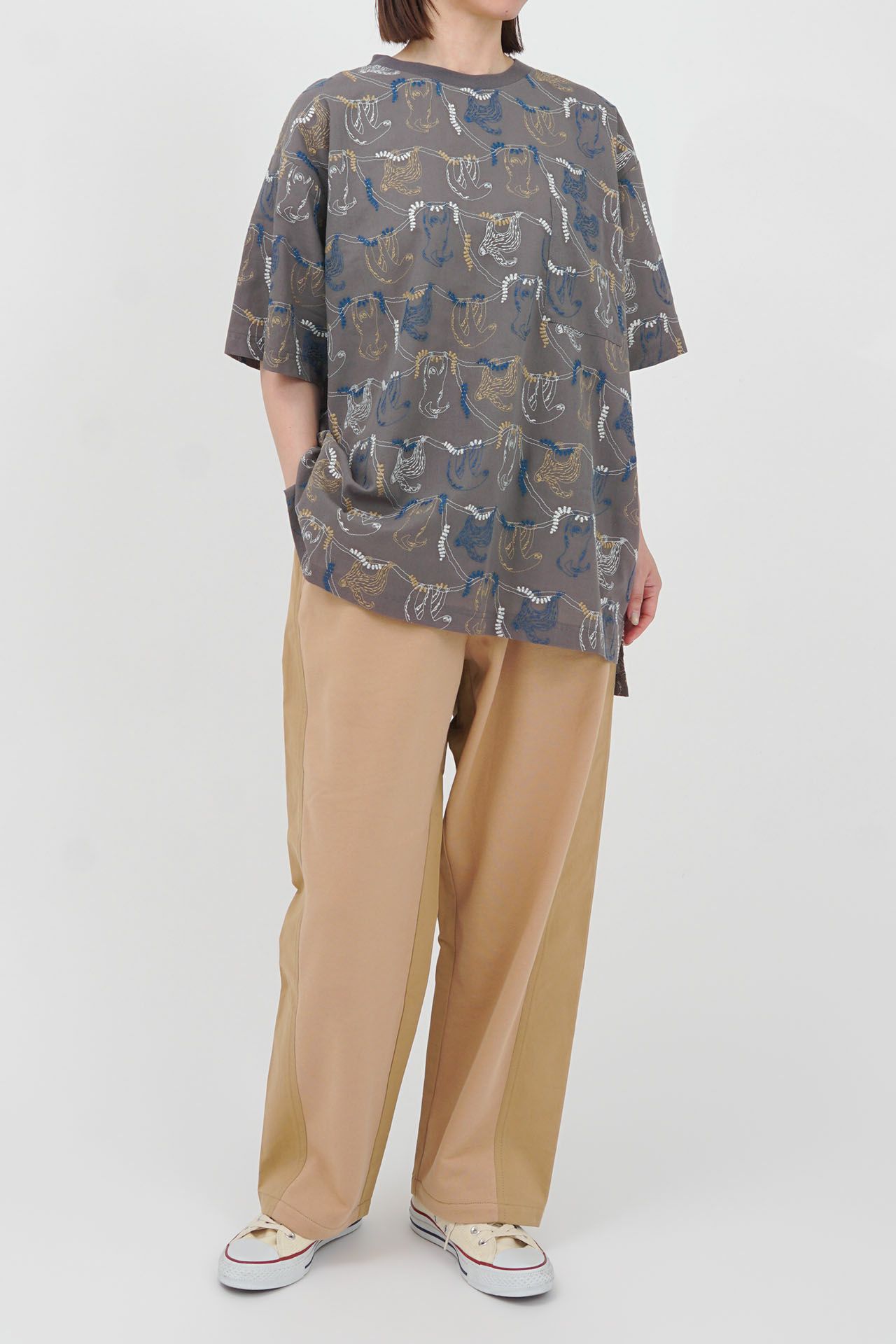 GREY/model:161cm