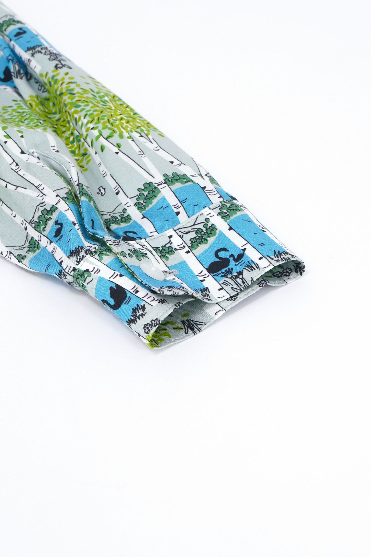 shirakaba ノーカラーシャツワンピース | marble SUD(マーブルシュッド