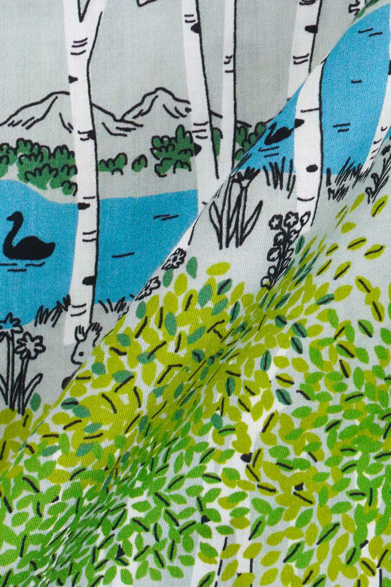 shirakaba ノーカラーシャツワンピース | marble SUD(マーブルシュッド