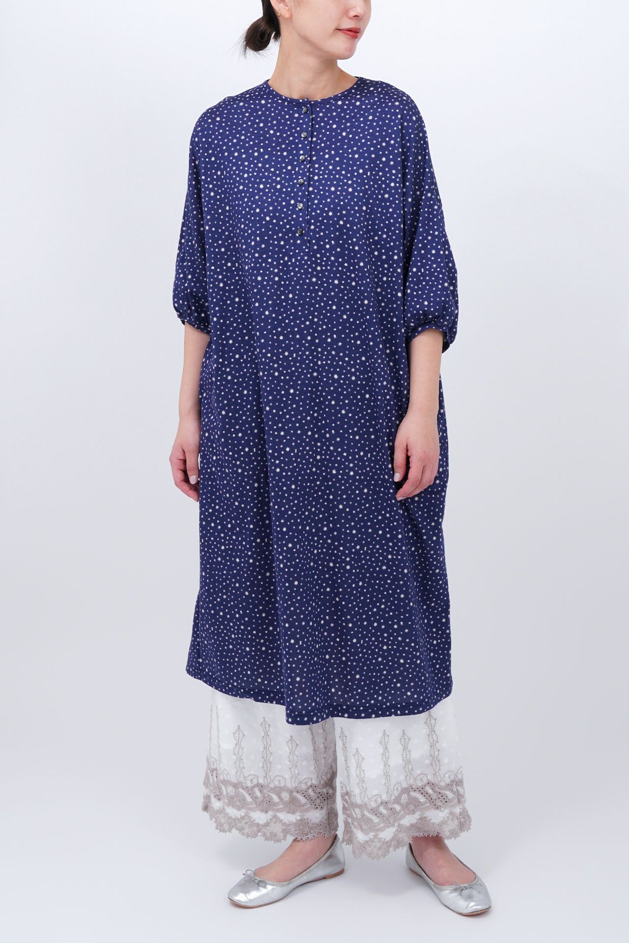 uni dot バックギャザーワンピース | marble SUD(マーブルシュッド