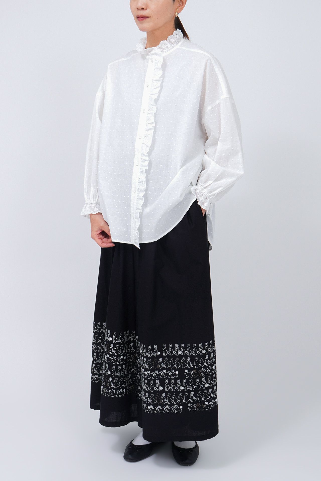 WHITE/model:161cm