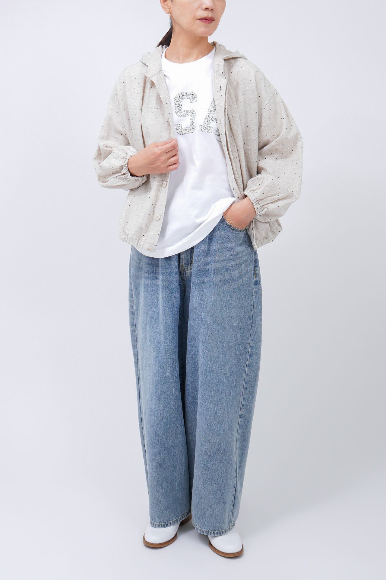 WHITE/model:161cm