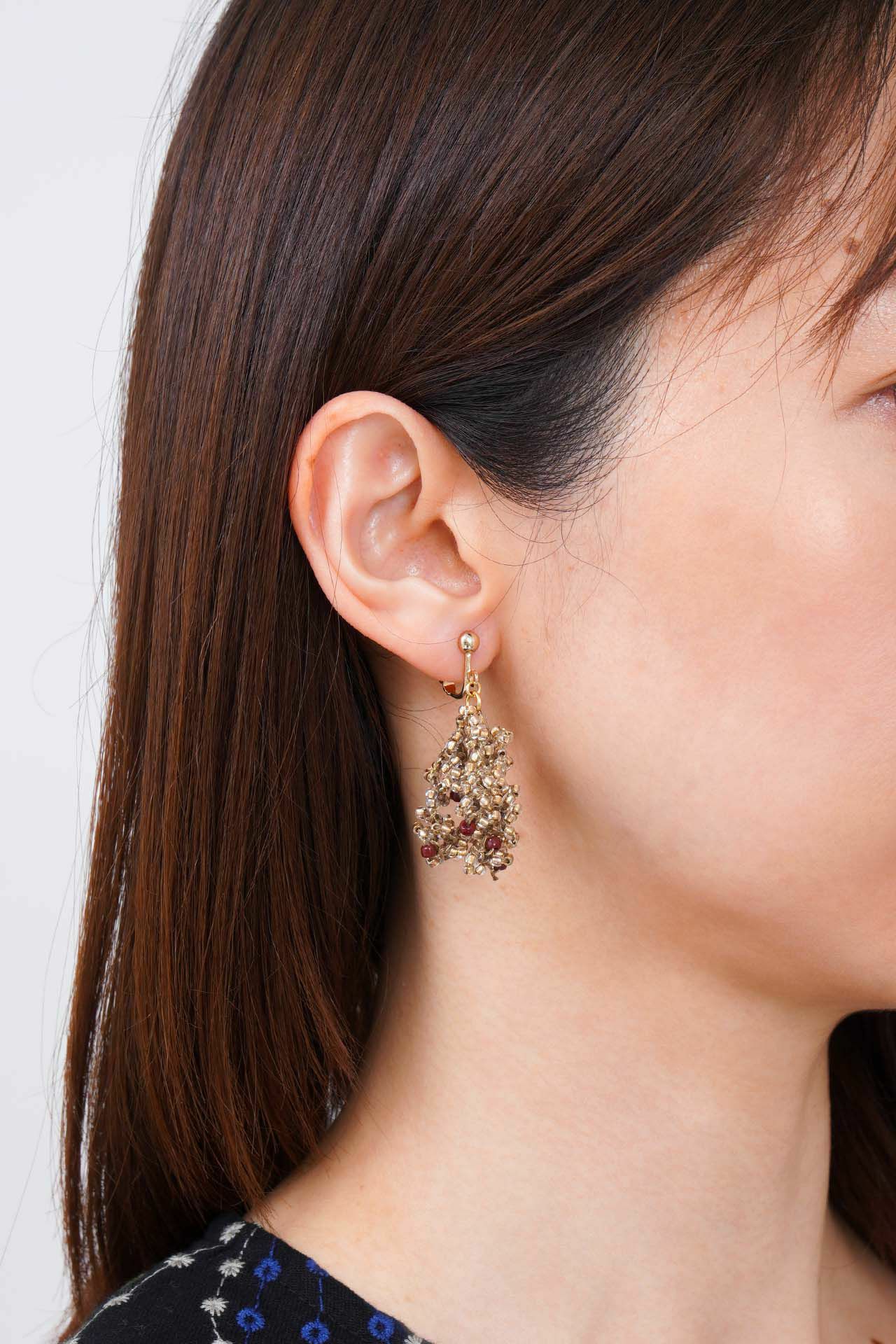 レピヤンリボン×chiLL chiLL Flower ピアス／イヤリング | marble SUD