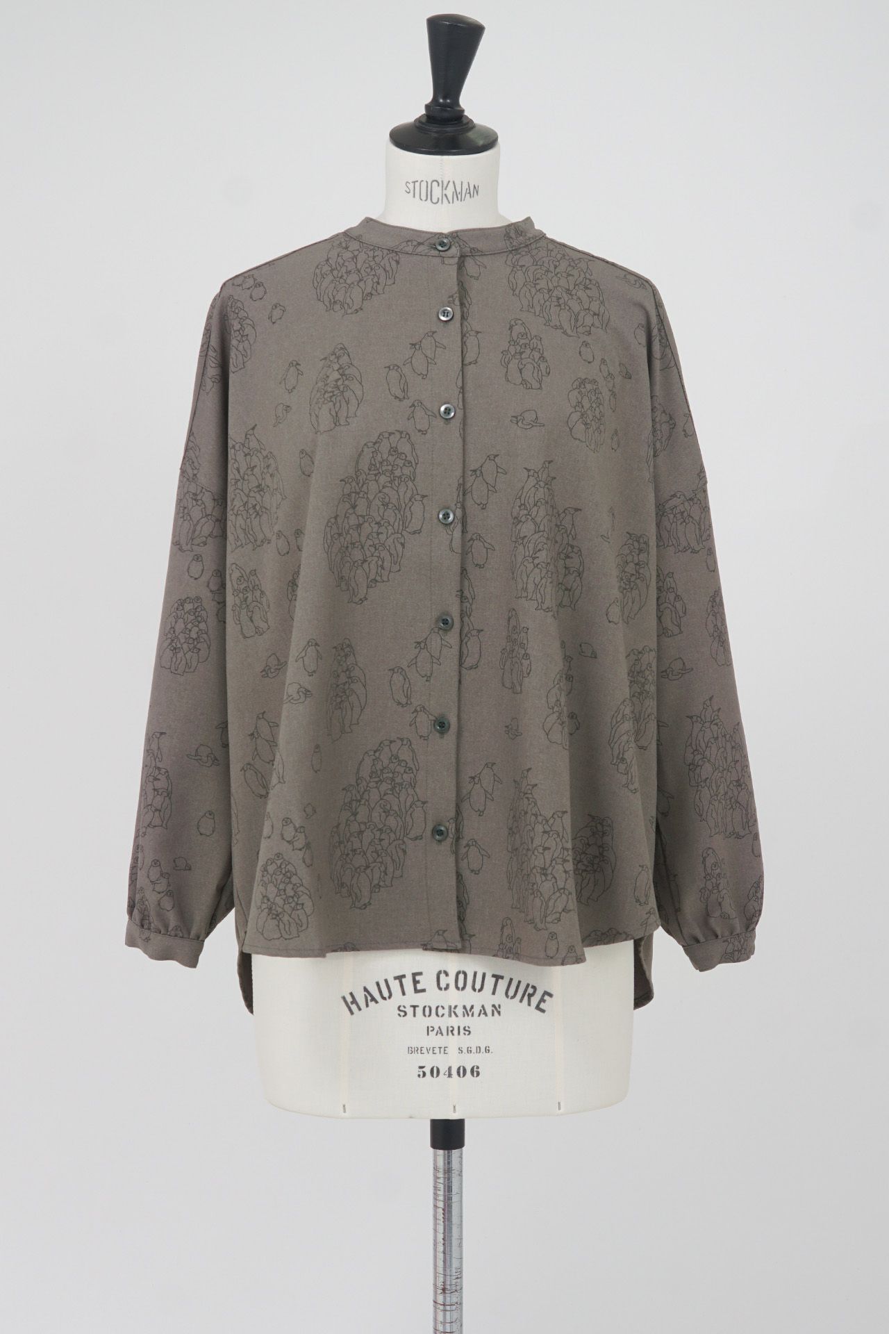 ☆huddle penguin バンドカラーシャツ | marble SUD(マーブルシュッド